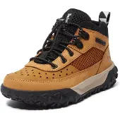 Timberland för pojkar. TB0A64842311 Gula GreenStride Motion 6 halvhöga snörskor i läder (34), Hud, Karta, Nyckelband, Casual, Deportivo, Uto