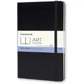 Sketchbook Large, ulinjeret, hard cover sort