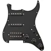 Gear4Music Gitarrverk HSS Preloaded Plektrumskydd Svart
