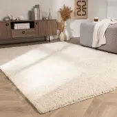 NATURL. Fluffig matta | Wish gräddvit hos Volero | 120x170cm | Polypropen | Enfärgad | Rektangulär | Hög lugg