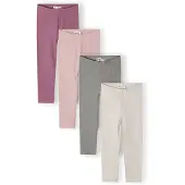 MINOTI Leggings ljusgrå / gråmelerad / syrén / orkidé