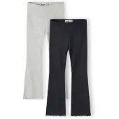 MINOTI Leggings gråmelerad / svart