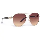 GUESS Aviator Dam Shiny Pale Gold Brown Gradient GU00158
