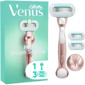 Gillette Venus Pro Smooth Sensitive Scraper For Sensitive Skin Greenwhitepink Deluxe Smooth Sensitive Rose Gold Razor 3 Heads