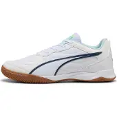 Puma Pressing IV IT - White/Blå/Grön/Turkos - Inomhus (IC), storlek 44