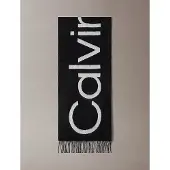 Calvin Klein Warm Soft Wool Logo Scarf
