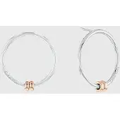 Calvin Klein Two Tone Round Earrings