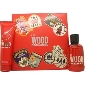 Dsquared2 Wood Red 2 Piece Gift Set: Eau De Toilette 100ml - Body Lotion 150ml
