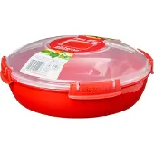 Sistema 1118, Fat, Röd, Transparent, Plast, 1300 ml, Transparent, Nya Zeeland