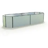 GFP Odlingslåda, 299 x 119 x 77 cm, aluminium anodiserad
