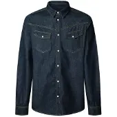 Pepe Jeans Western Regular Denim Skjorta Med Långa ärmar