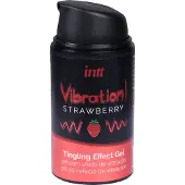 Huismerk Vibration! - flytande vibrator - jordgubb (15 ml)