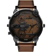 Diesel Analog klocka 'Mr. Daddy' brun / svart