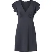 Pepe Jeans för kvinnor. PL953522 Camila klänning svart (S), Casual, Grå, Viskos, Kort ärm