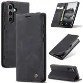 CASEME Samsung Galaxy S25+ 013 Series Plånboksfodral - Svart