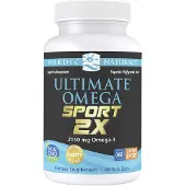 Nordic Naturals , Ultimate Omega Sport 2x, 2 150 mg, 60 Mjuka Gelkapslar (1 075 mg per Mjuk Gelkapsel)