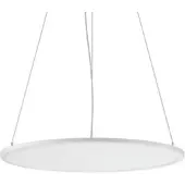 RZB Pendellampa Sidelite ECO, Vitt / opal, Arbetsrum / kontor, Aluminium / grå / zink