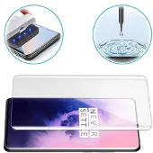 Mocolo UV OnePlus 7 Pro, 7T Pro Härdat Glas Skärmskydd - Klar