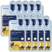 Mediheal Green Tangerine Dermaplus Mask 10ea + RANDOM GIFT