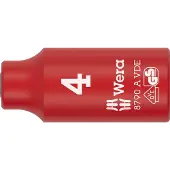 Wera 8790 A VDE 05005930001 Ytter-sexkantig Hylsnyckelinsats Isolerade 4 mm 4 mm 1/4