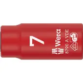 Wera 8790 A VDE 05005934001 Ytter-sexkantig Hylsnyckelinsats Isolerade 7 mm 1/4 7 mm 1/4