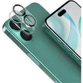IMAK iPhone 16/16 Plus 2-i-1 HD Kameralinsskydd i Härdat Glas