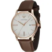 Emporio Armani Analog klocka brun / rosé / vit
