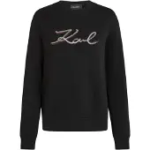 Karl Lagerfeld Sweatshirt bordeaux / svart / silver