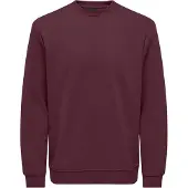 Only & Sons Sweatshirt 'ONSConnor' vinröd
