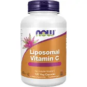 Now , Liposomalt Vitamin C, 120 Veg kapslar