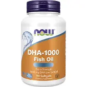 Now , DHA-1000 Hjärn Stöd, Extra Styrka, 1 000 mg, 90 Softgels