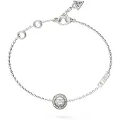 GUESS M'ama non m'ama silverfärgat armband JUBB04668JWRHS