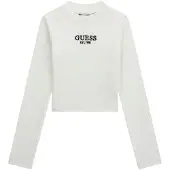GUESS T-shirt svart / vit