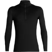 Icebreaker - Underställ - M Merino 200 Oasis LS Half Zip Black för UnisexUll - Storlek XS - Svart