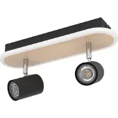 Eglo RIMBOCCHI SPOTLIGHT L340 12W 1500LM TRÄ/SVART