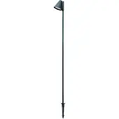 MEGATRON Gartia skärm utomhuslampa markspett Schirm, Svart, Aluminium / grå / zink
