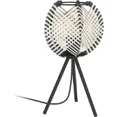 Eglo WAVERTON bords-/bordlampa H400 E27 svart/trä/vit