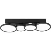 LIGHTME Taklampa Aqua, Svart, Badrum, Metall, Modern, Taklampa
