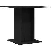 vidaXL Matbord svart ek 80x80x75 cm konstruerat trä