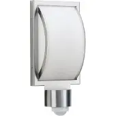 ALBERT LEUCHTEN Vägglampa utomhus CURVO, Aluminium / grå / zink, Glas