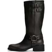 Tommy Hilfiger Tommy Jeans Leather Strap Buckle Biker Boots
