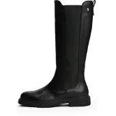 Tommy Hilfiger Leather Cleat Knee High Chelsea Boots