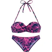 Venice beach Bikini marinblå / rosa