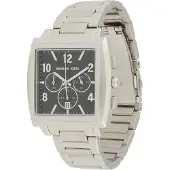 Michael Kors Analog klocka 'RHYS' svart / silver