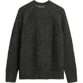 Superdry för män. M6110634A Tjock svart raglantröja (XL), Casual, Polyester