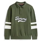 Tommy Hilfiger Varsity Appliqué Long Sleeve Polo Shirt
