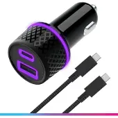 Oniverse Cable Car Charger Adaptor 60W, 1.5 M - Black