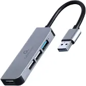 Gembird Cablexpert - Hubb - 4-port - 1 x USB 3.1 Gen 1 + 3 x USB 2.0 - skrivbordsmodell