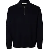 Selected Teller Relaxed Fit Halv Dragkedja Tröja