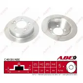 ABE Bromsskiva C40007ABE bak, full, 1 Stycke